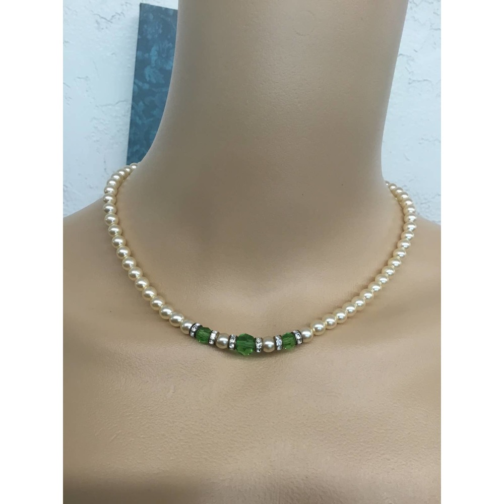 Vintage Faux Pearl Necklace and Bracelet